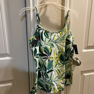 Torrid Green and Yellow Leaf Print Camisole